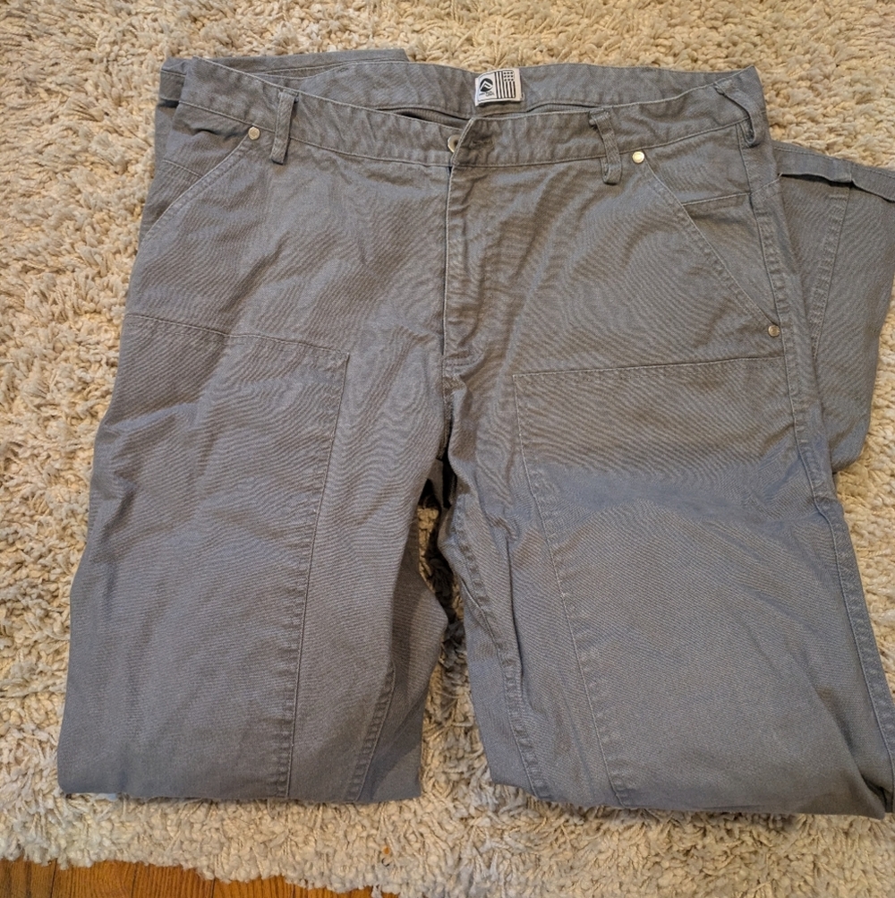 Patrol USA .32 Chore Pants Gray 34x34 Handmade in the USA